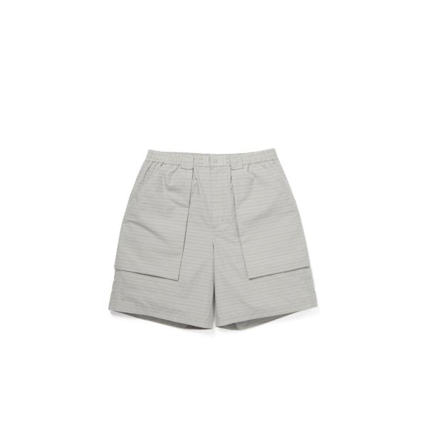 TECH 3D POCKET CARGO SHORTS SUMMER PLAID - LT.GRAY...