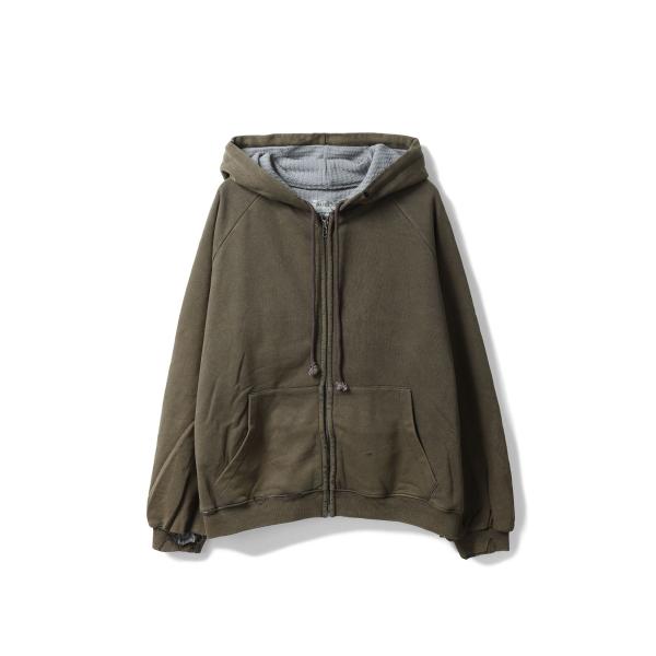 【P5倍】HENCH, thermal lined zip-up hoodie (brown) / ...