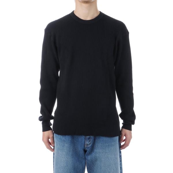 THERMAL KING WAFFLE CREW NECK L/S - BLACK (#52017)...