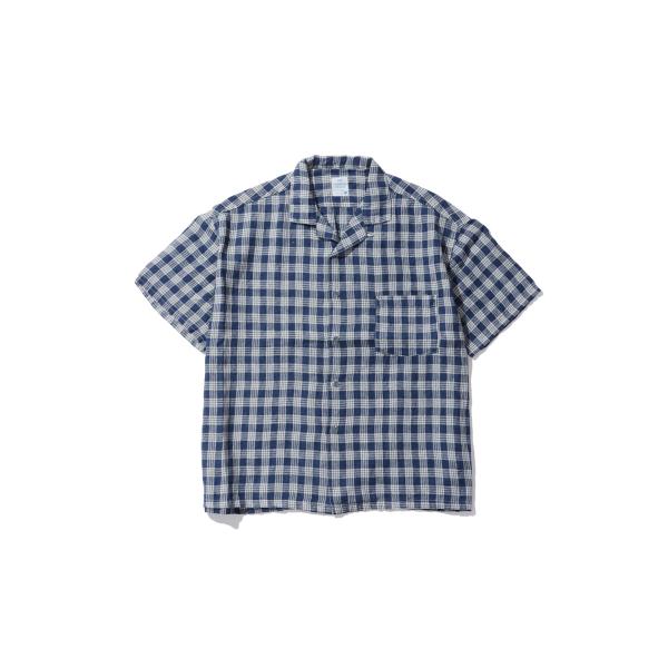 LINEN PALAKA KAIKIN SHIRT / NAVY (PC-002-3862) Por...