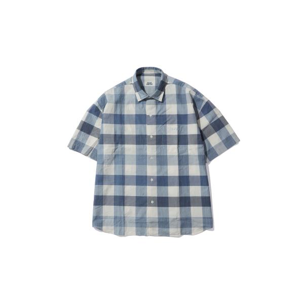 H/W INDIGO CHECK BEAT WRITER SHIRT / LIGHT BLUE (P...