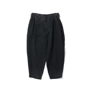 BLACK LINEN BEBOP PANTS / BLACK (PC-021-3888) Porter Classic(ポータークラシック)