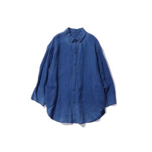 INDIGO LINEN SHIRT JACKET / BLUE (PC-021-3889) Porter Classic(ポータークラシック)