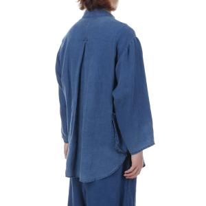 INDIGO LINEN SHIRT JACK...の詳細画像4