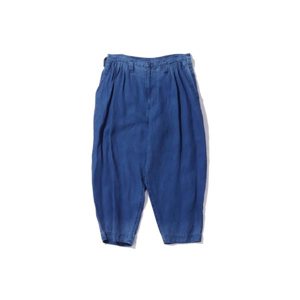 INDIGO LINEN BEBOP PANTS / BLUE (PC-021-3892) Port...
