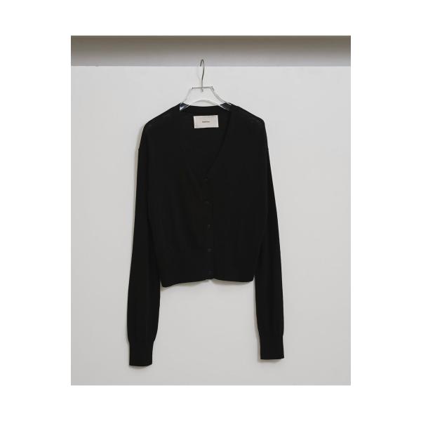 Silk Cotton Cardigan -BLACK (12610521) Todayful(トゥ...