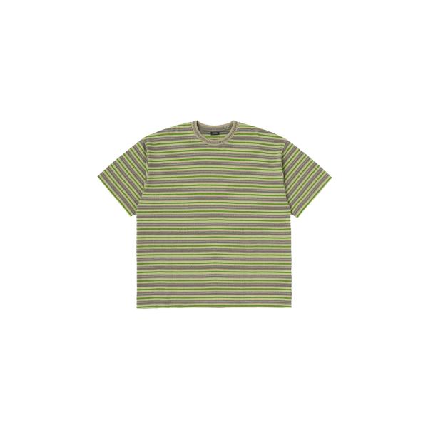 Jacquard Striped S/S Tee - Olive (SD26S-CT06) SEDA...
