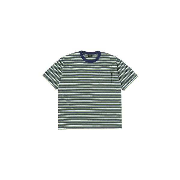 Striped S/S Tee - Olive / Navy (SD26S-CT07) SEDAN ...