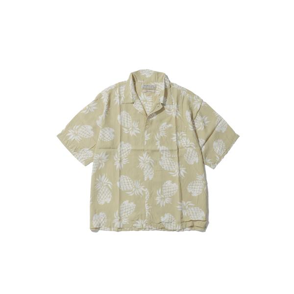 Pineapple Patterned Aloha Shirt - L.YELLOW (RN3038...