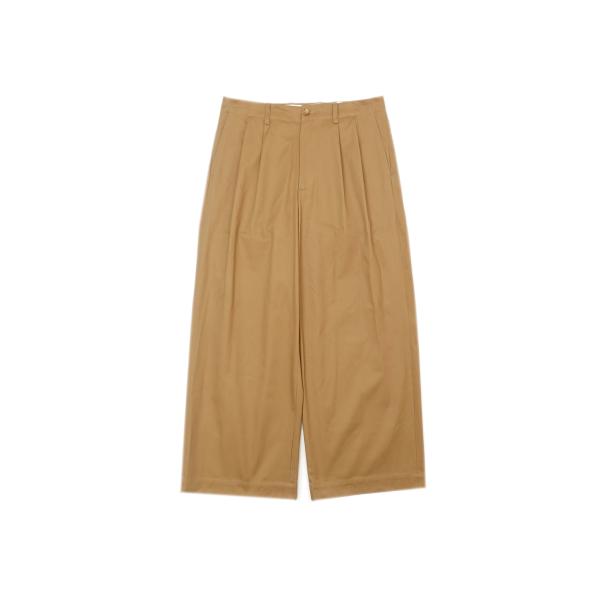 2TUCK WIDE CHINO TROUSERS - CAMEL (253-60502) Univ...