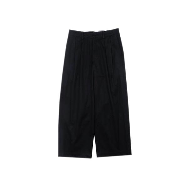 2TUCK WIDE CHINO TROUSERS - NAVY (253-60502) Unive...