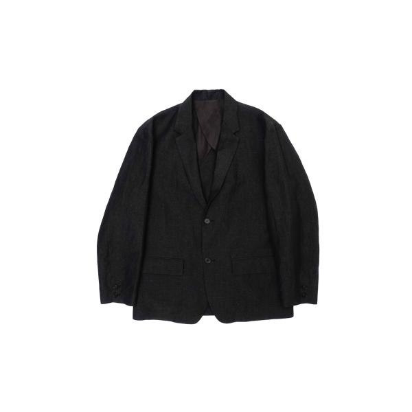 WOOL LINEN 2B JACKET - CHARCOAL (261-60404) Univer...