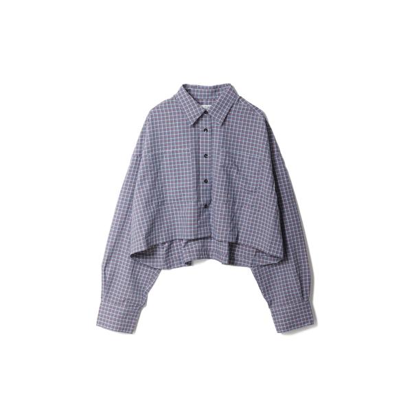 Check Short Shirts - BLUE (62610415) anuke(アンヌーク)