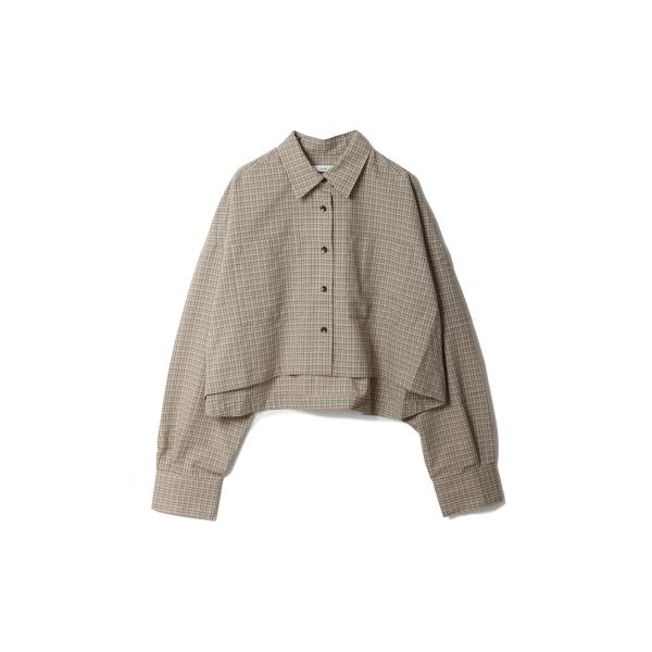 Check Short Shirts - BEIGE (62610415) anuke(アンヌーク)