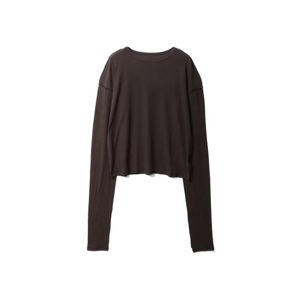 Sheer Long T-Shirts - BROWN (62610624) anuke(アンヌーク...