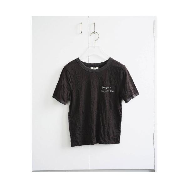 Lettering Washer T-Shirts - BROWN (62610610) anuke...