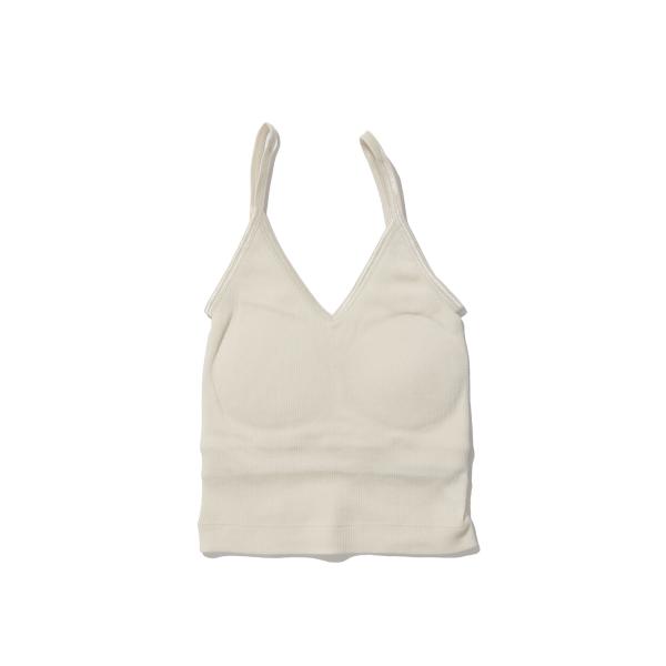 22 Rib Bra Camisole - OFF WHITE (PLTY-A1002) PALM(...