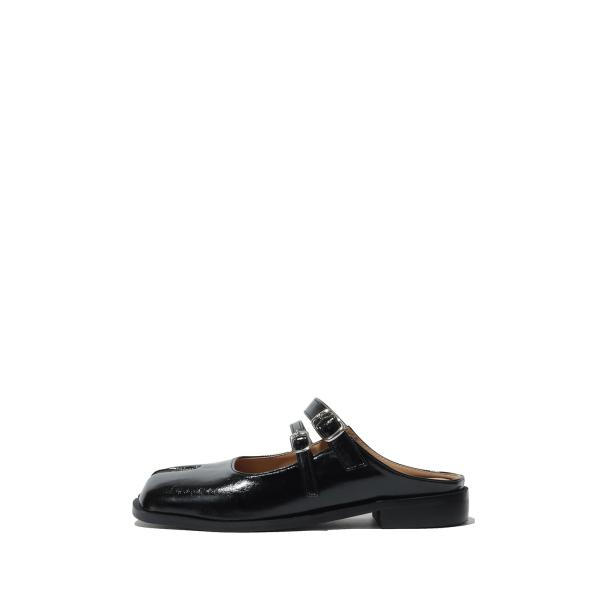 Double Buckle Mule - Black (PAES_20255) PAES(ペイズ)