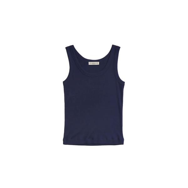 SHEER RIB TANK TOP - 85 NAVY (26SMSCU06) Shinzone(...