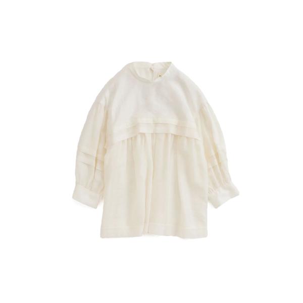 SHEER TUCK BLOUSE - 01 WHITE (26SMSBL03) Shinzone(...