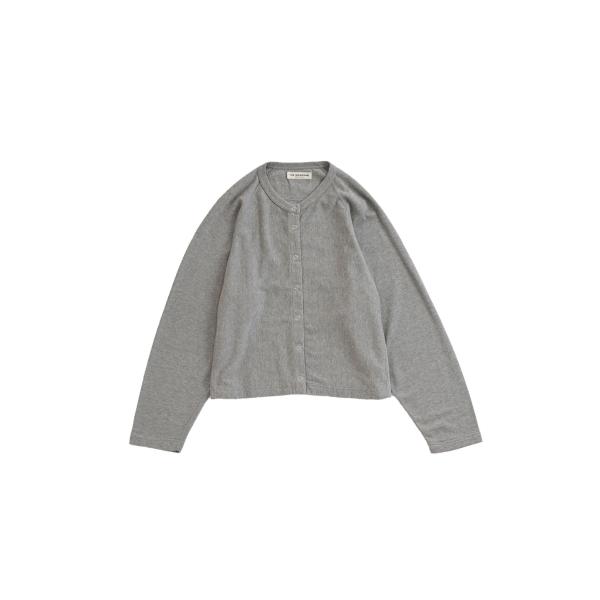 INLAYED CARDIGAN - 06 GRAY (26SMSCU08) Shinzone(シン...