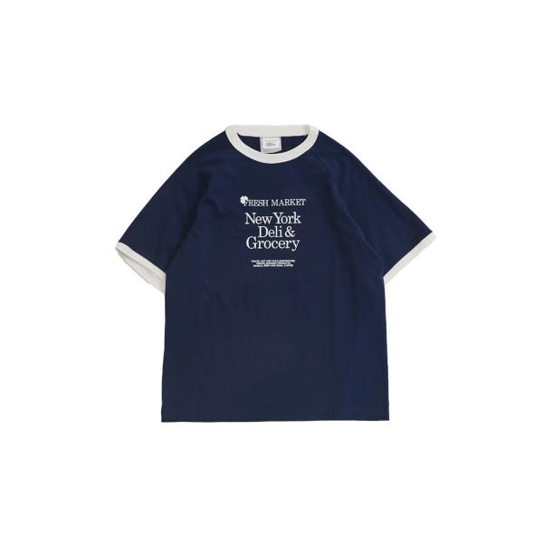 FRESH MARKET RINGER TEE - 85 NAVY (26SMSCU12) Shin...