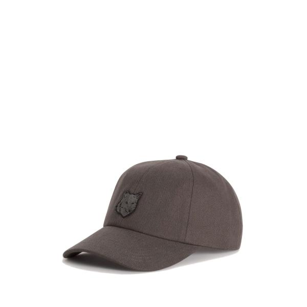 FOX HEAD CAP - BELUGA (MM06104WW0096) Maison Kitsu...