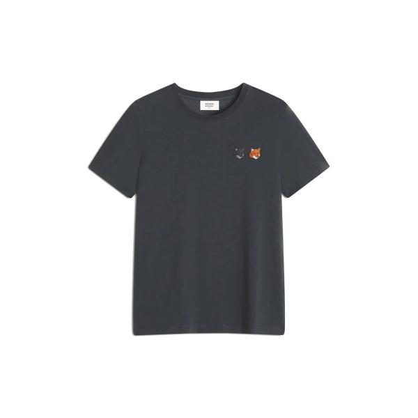 DOUBLE FOX HEAD REGULAR TEE- SHIRT - ANTHRAC (OW01...