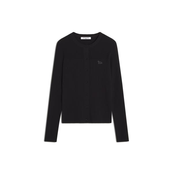 BABY FOX PLEAT RIB CARDIGAN - BLACK (QW00502KT1193...