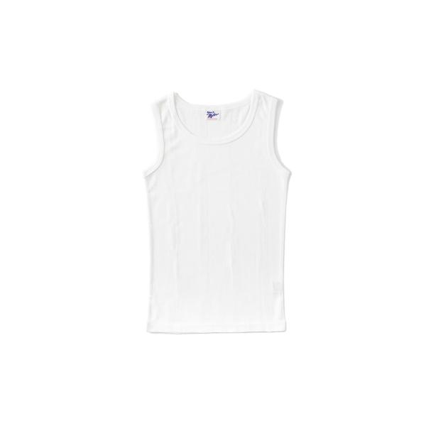 Panel ribbed tanktop - WHITE (808C) Miller(ミラー)