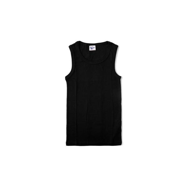 Panel ribbed tanktop - BLACK (808C) Miller(ミラー)