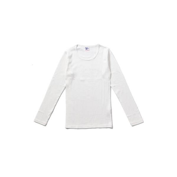 Panel ribbed L/S Tee - WHITE (813C) Miller(ミラー)