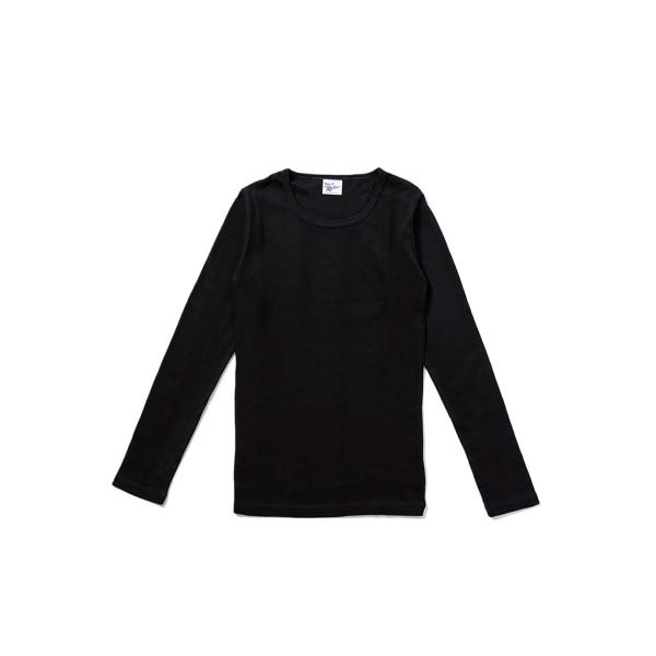 Panel ribbed L/S Tee - BLACK (813C) Miller(ミラー)