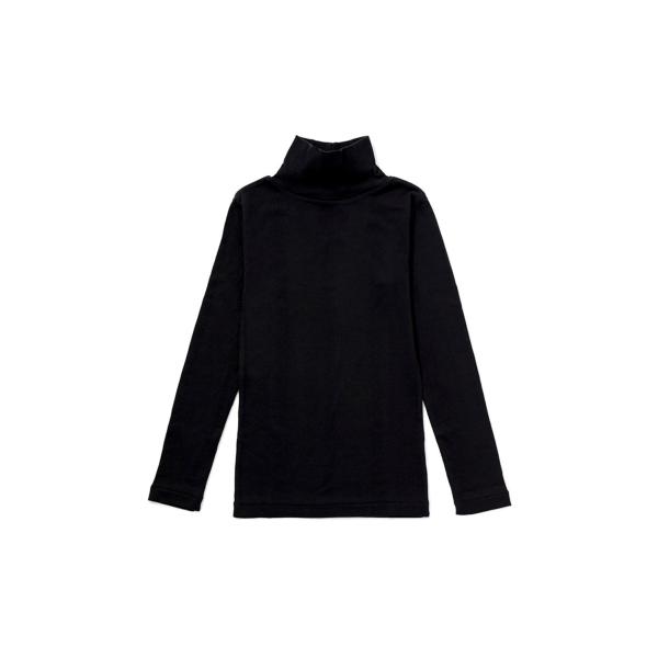Panel ribbed turtleneck Tee - BLACK (834C) Miller(...