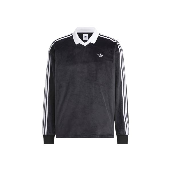 VELOUR POLO LS - BLACK (I8639) adidas Originals -W...