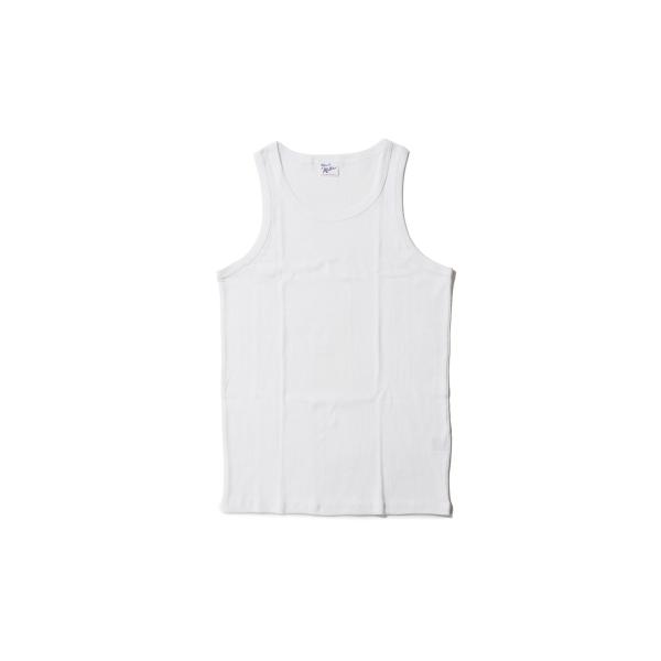 Panel Ribbed Tanktop - WHITE (110C) Miller(ミラー)