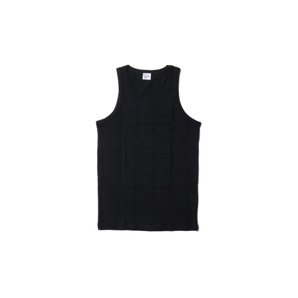 Panel Ribbed Tanktop - BLACK (110C) Miller(ミラー)