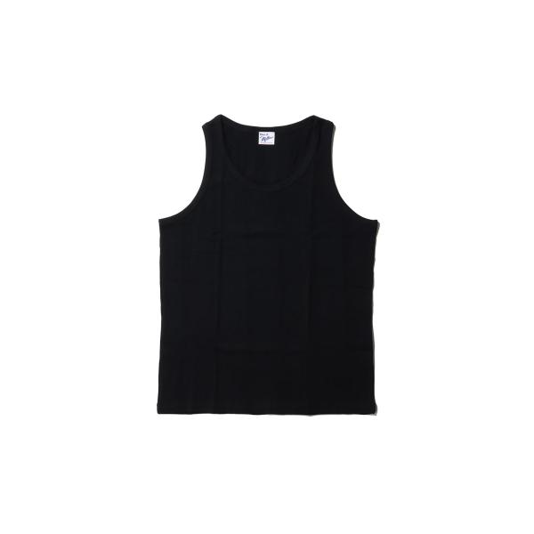Panel Ribbed Tanktop - BLACK (140C) Miller(ミラー)