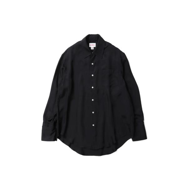 Ash Fade Cupro Shirt - BLACK (G16SH047) KAMIYA(カミヤ...