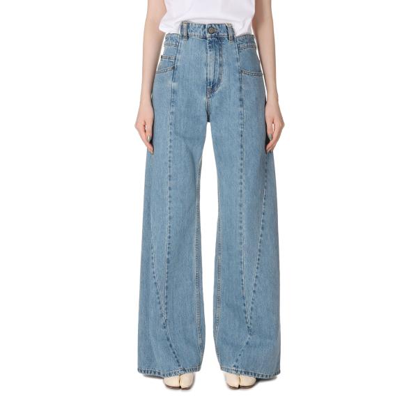 PANTS 5 POCKETS -966 BLUE (S51LA0128_S30617) Maiso...