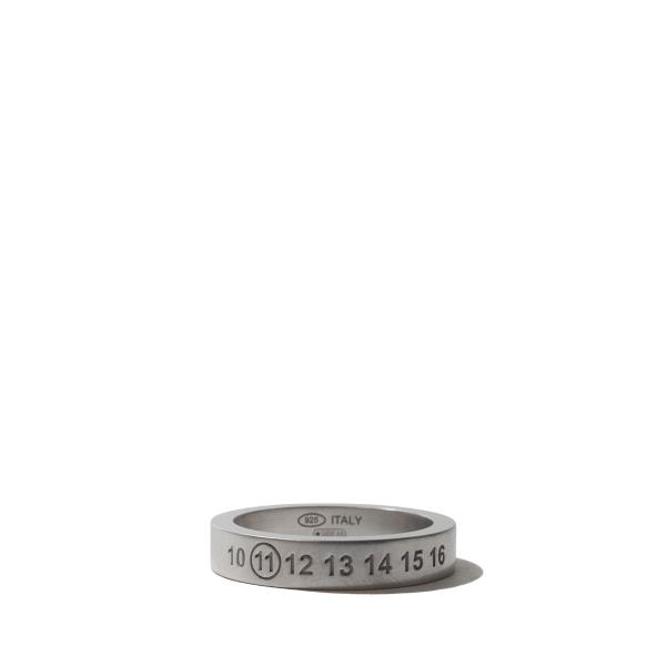 Number Reference Ring 4mm -101 Semi Matt Silver (S...