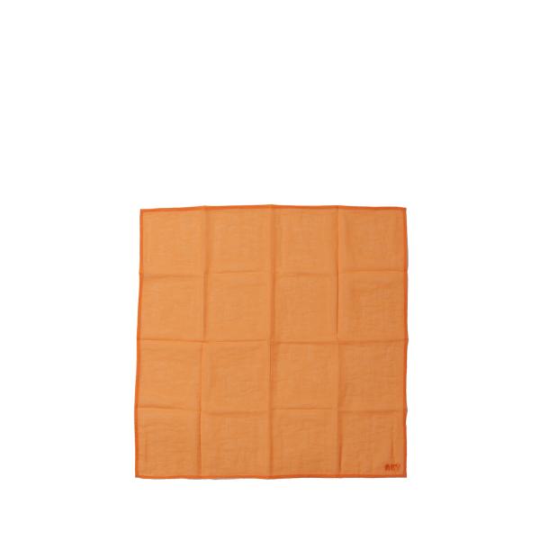 SEE-THROUGH GRID BANDANA - ORANGE (ACY-26SS-019) A...
