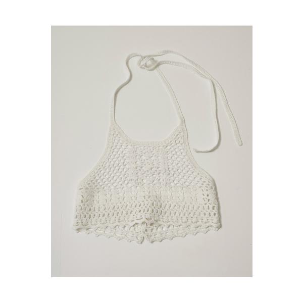 Crochet Knit Bustier -WHITE (12610526) Todayful(トゥ...