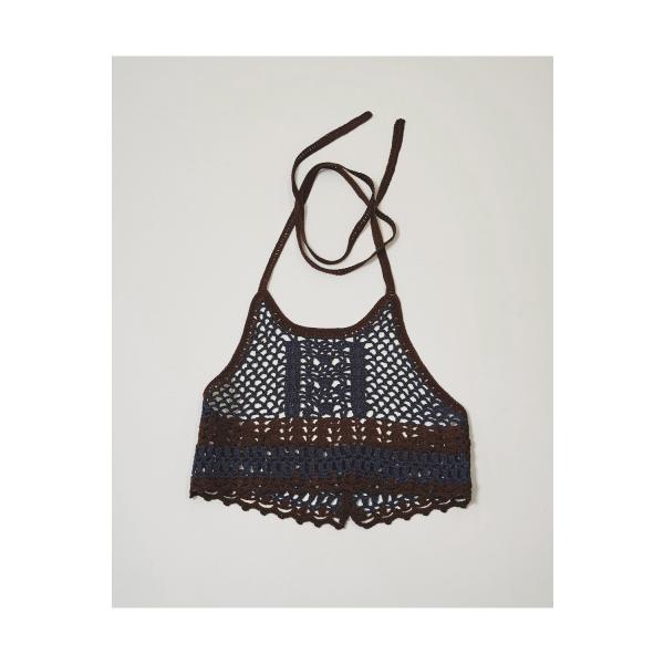 Crochet Knit Bustier -NAVY (12610526) Todayful(トゥデ...