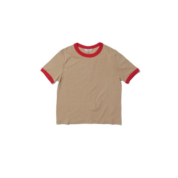 Compact Ringer Tee -BEIGE (12610610) Todayful(トゥデイ...