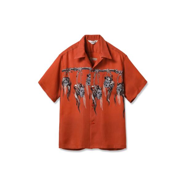 SURUKEN HEAD HOPSAK RAYON S/S / RED (SH39705) STAR...