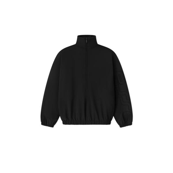 ACTIVE TRACE 1/2 ZIP TRACK JACKET - VINTAGE BLACK ...