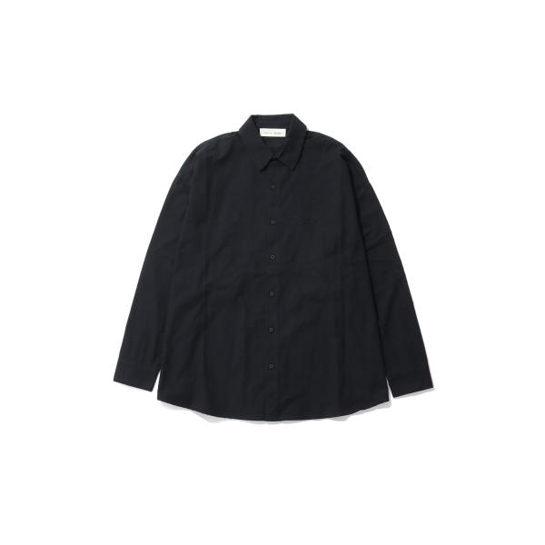 SIGNATURE BUTTON UP SHIRT - BLACK (186SP264392F) E...
