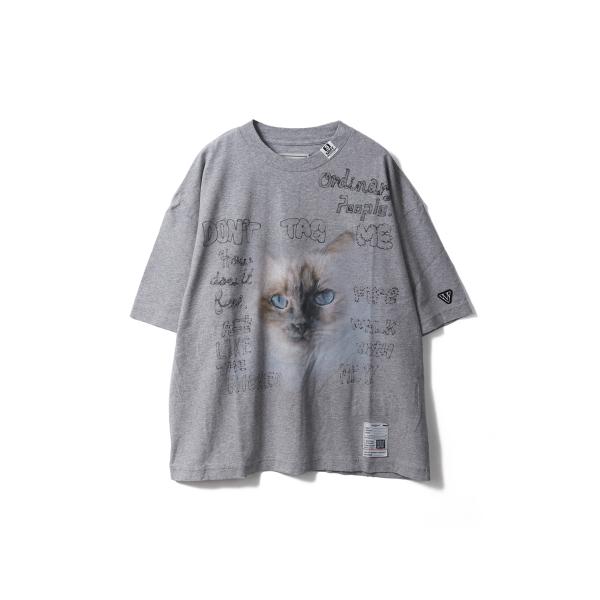 CAT PRINTED TEE - GRAY (K16TS772) MIHARA YASUHIRO ...