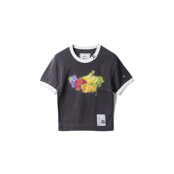 FRUIT PRINTED MINI TEE - BLACK (K16TS792) MIHARA Y...